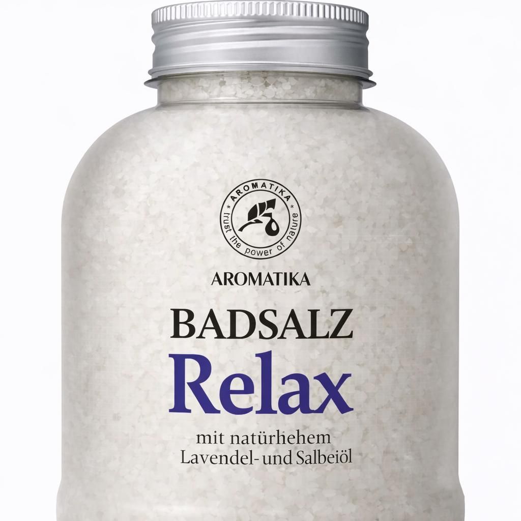 Badesalz Relaxing 600g - Meersalz mit Natürlichem Produktbild 