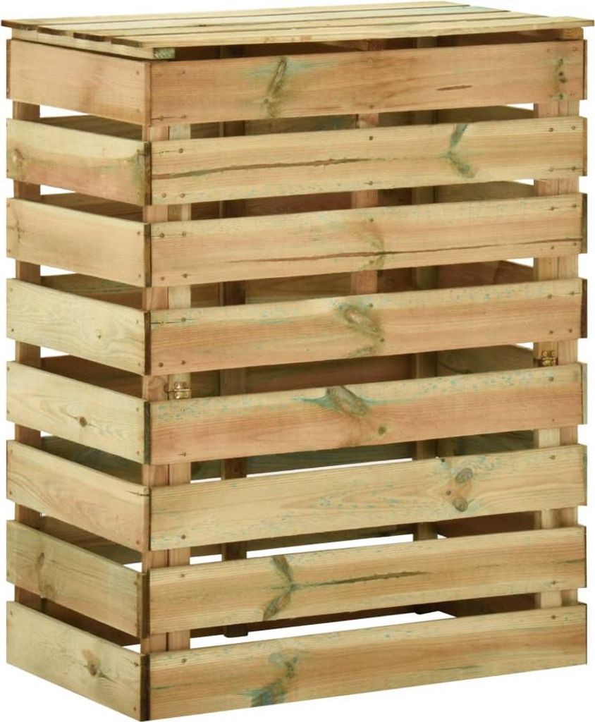 vidaXL Lamelový kompostér 80x50x100 cm Impregnované Obrázek produktu 