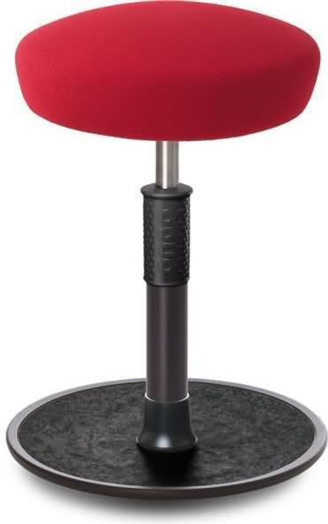 Sitz- Stehhocker Free Regular Hutsitz Gestrick Rot schwarz /schwarz.