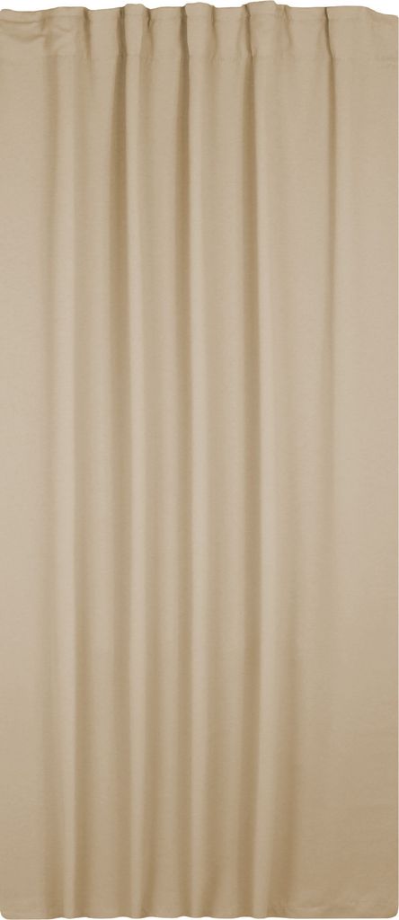 Verdunklungsvorhang beige sand 295x245 cm Kräuselband extra breit Vorhang Gardine