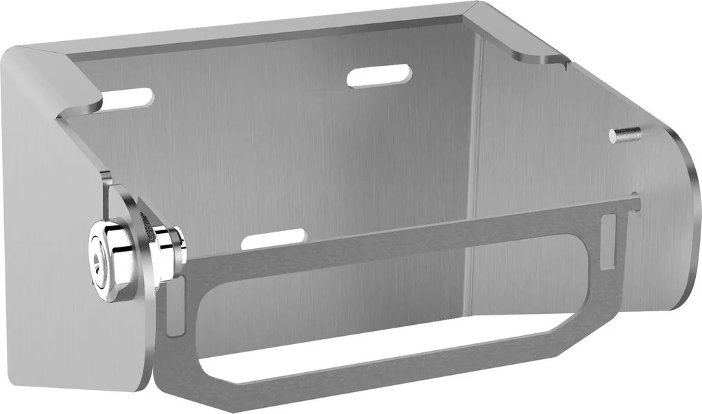 KWC AR Portarotolo WC, RODAN, acciaio inox, 150x100x130 mm, montaggio esterno