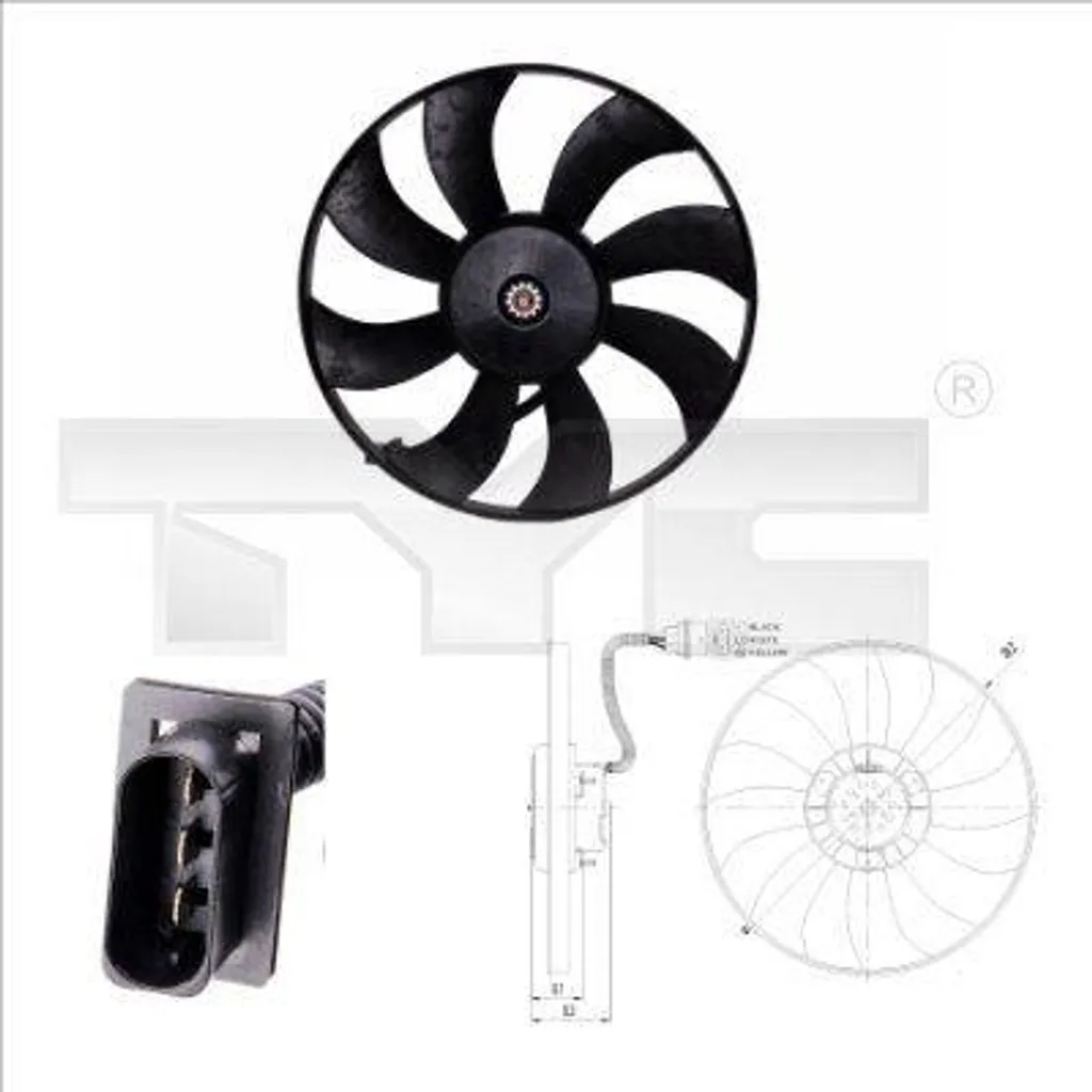 Réparer la Surchauffe Moteur avec le Ventilateur 6Q0959455N pour Polo 9N