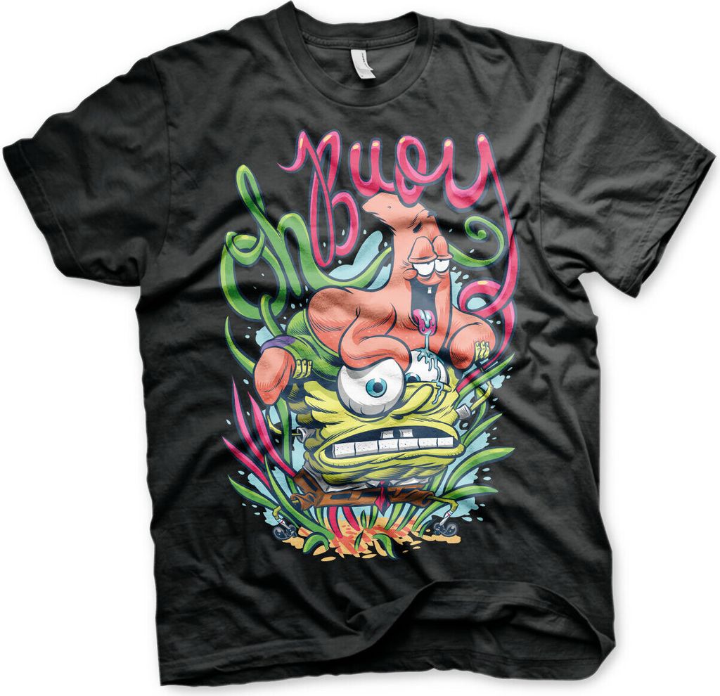 SpongeBob Oh Boy T-Shirt - Medium - Black