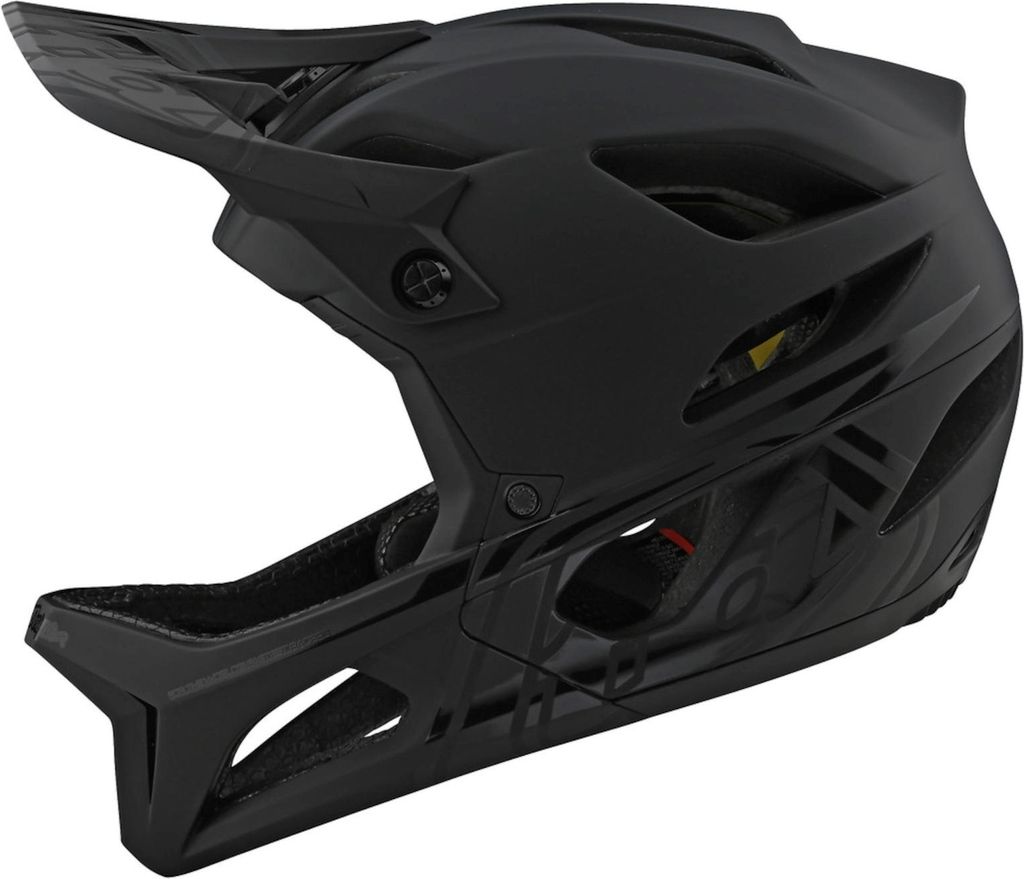 Troy Lee Designs Fullface Helm Stage, Stealth Midnight - Zdjęcie produktu 