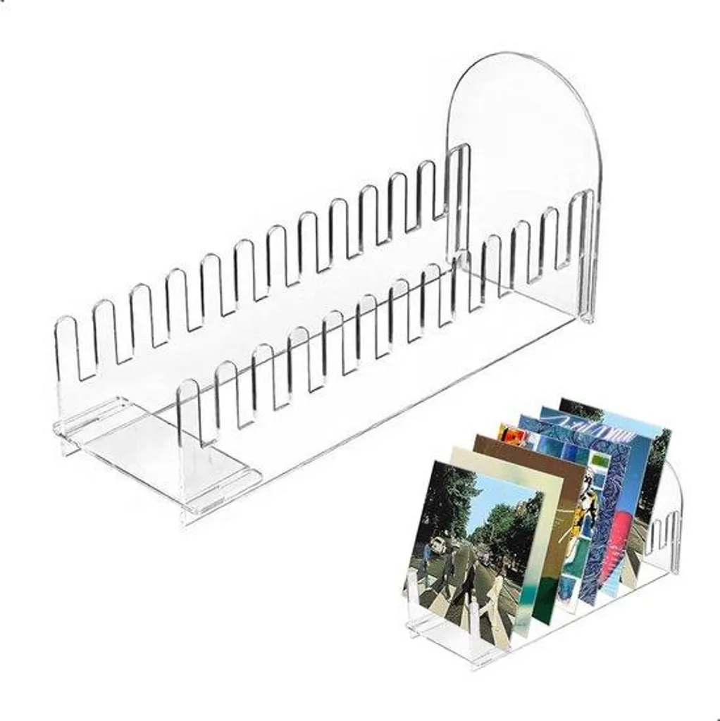 Présentoir de table en plexiglas pour signalétique et cadre photo