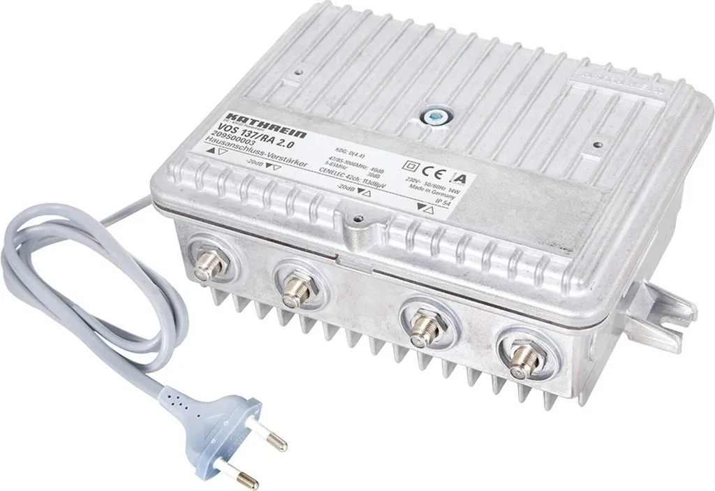 Amplificateur 1006MHz à connecteurs F Kathrein pour signal câble HD