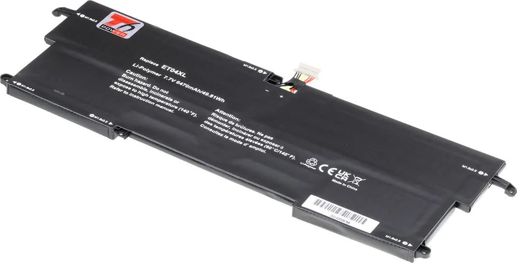 Ricambio Batteria HP ET04XL 49.8Wh T6 Power | Testata e Certificata CE