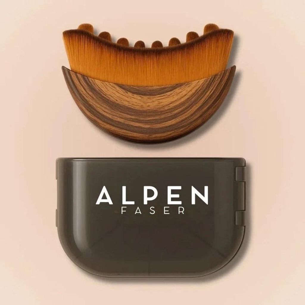 Alpenfaser Gesichtsbürste Lymph Massagebürste Anti-Augenringe Aluvea Face Brush