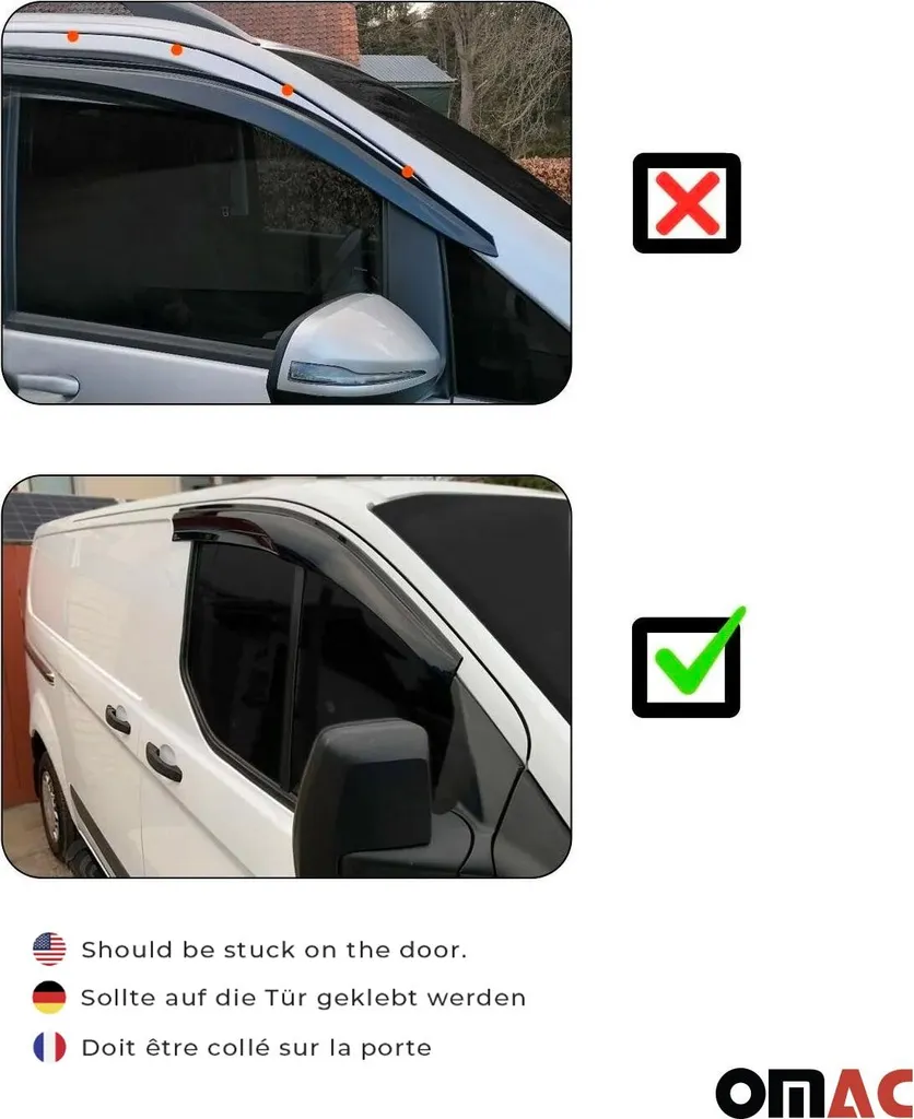 Déflecteurs de vent teintés anti-bruit pour Boxer et Jumper - 5