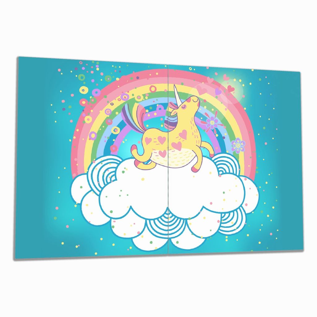 Wallario Herdabdeckplatte aus Glas, Größe 80 x 52 cm Produktbild 