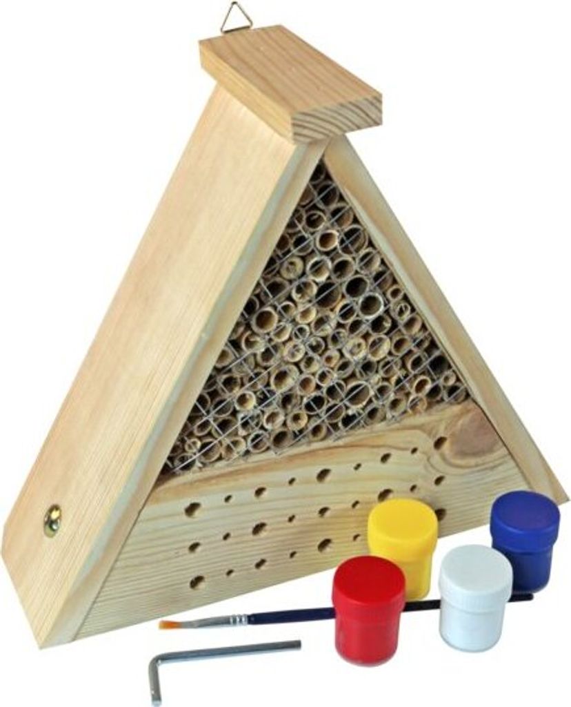 Insektenhotel Bausatz inkl. Farben & Pinsel für Kinder Produktbild 
