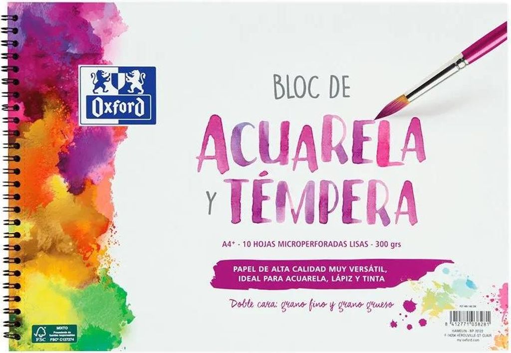 Oxford 400148238, Violett, Weiß, 300 g/m², 10 Blätter