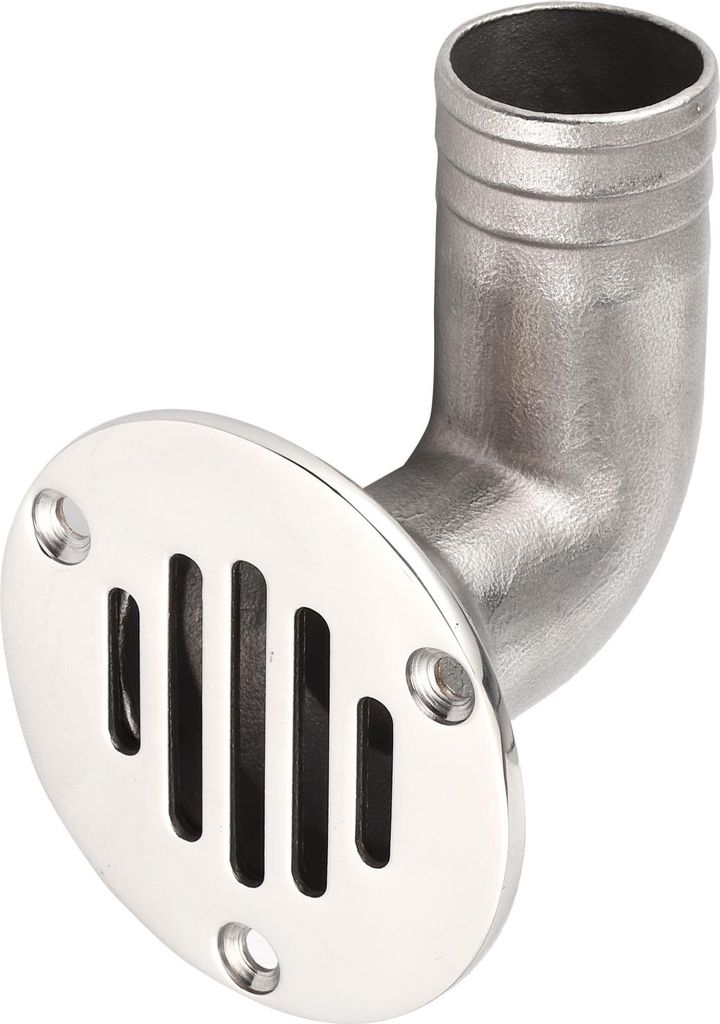 Marine-Deckablauf aus Edelstahl 316, 90-Grad-Bogen, Boden 32 mm, für Boot, Yacht