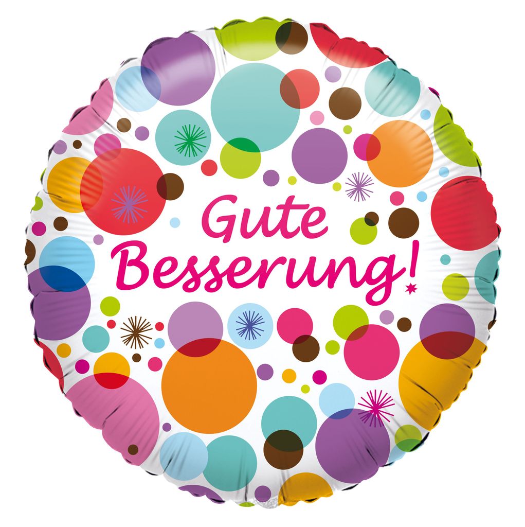 amscan 2964201 Folienballon Gute Besserung - Ø 43 cm
