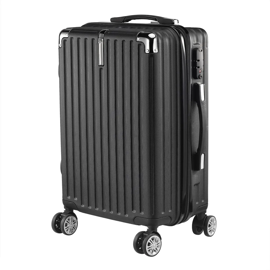 Set Valigie Famiglia 3 Pezzi: Rigide, Nere, TSA - Viaggia Sicuro