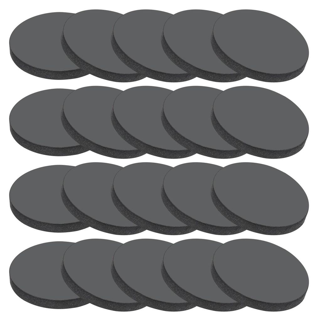 20 Gummiringe, 25 mm Durchmesser, 3 mm Höhe, rund, schalldämpfend, Gummiringe, flache Dichtung