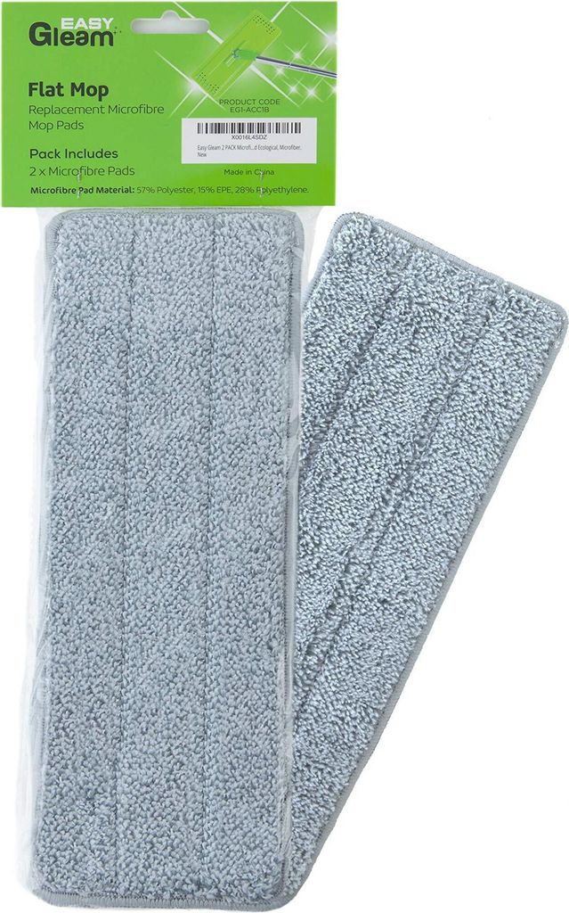 EasyGleam, 2 Bodenwisch-Mikrofaser-Ersatzbezüge -