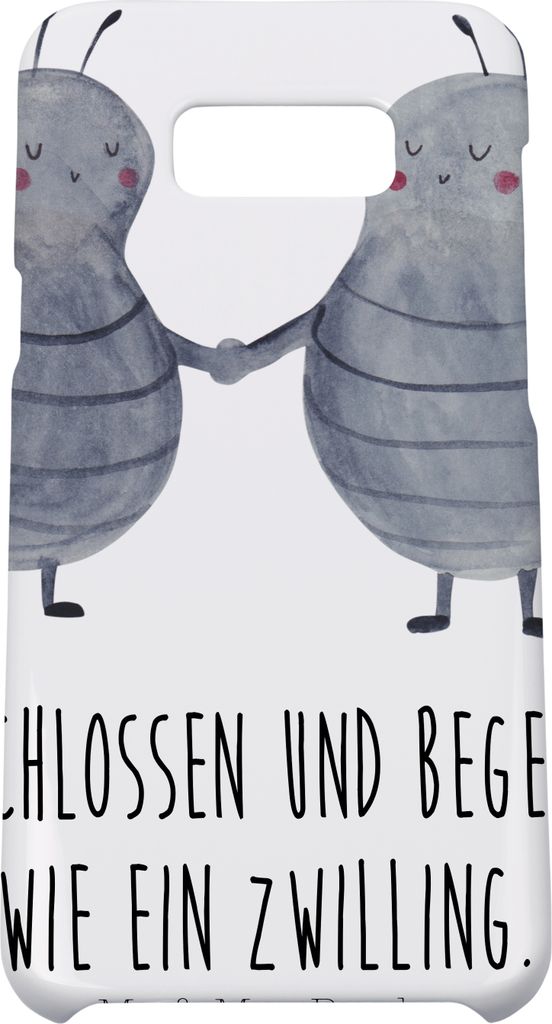 Mr. & Mrs. Panda Samsung Galaxy S8 plus Handyhülle Sternzeichen Zwilling - Weiß - Geschenk, Zwillinge, Glückskäfer, Cover, Hülle, Handy, Zwill...