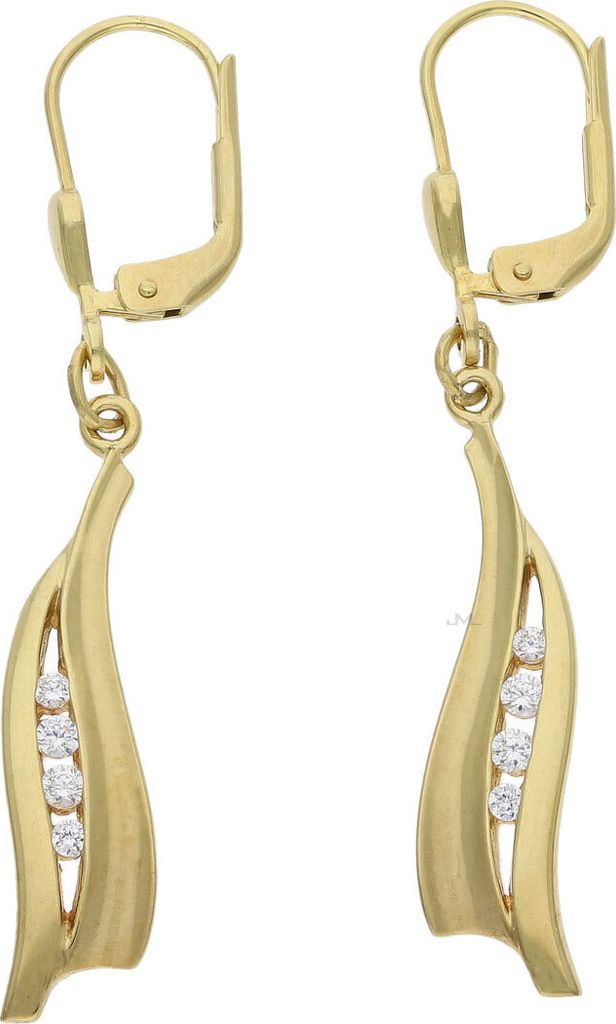 JuwelmaLux Ohrhänger 333/000 (8 Karat) Gold mit Zirkonia JL20-06-0882
