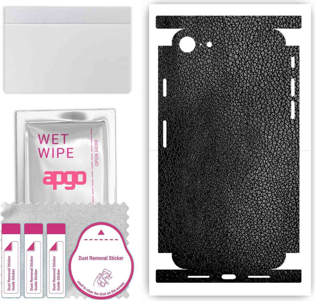 apgo Rückseite + Seiten Schutzfolie, Skin, kompatibel mit Apple iPhone SE 2022, Hinten Displayschutzfolie aus Vinylfolie, kratzfest, einfache Mont...
