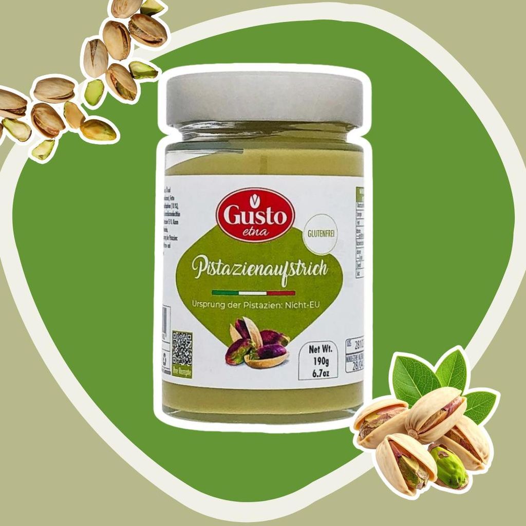 Gusto Pistaziensaufstrich – Cremiger Pistazien-Aufstrich im Produktbild 
