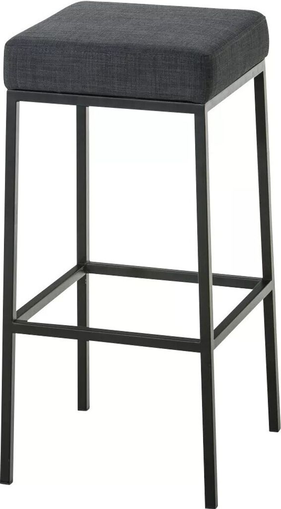 In And OutdoorMatch Moderner Barhocker Square Briana - Ohne Rückenlehne - Ergonomisch - 1er-Set - Barstühle für Küche oder Kantine - Quadratisc...