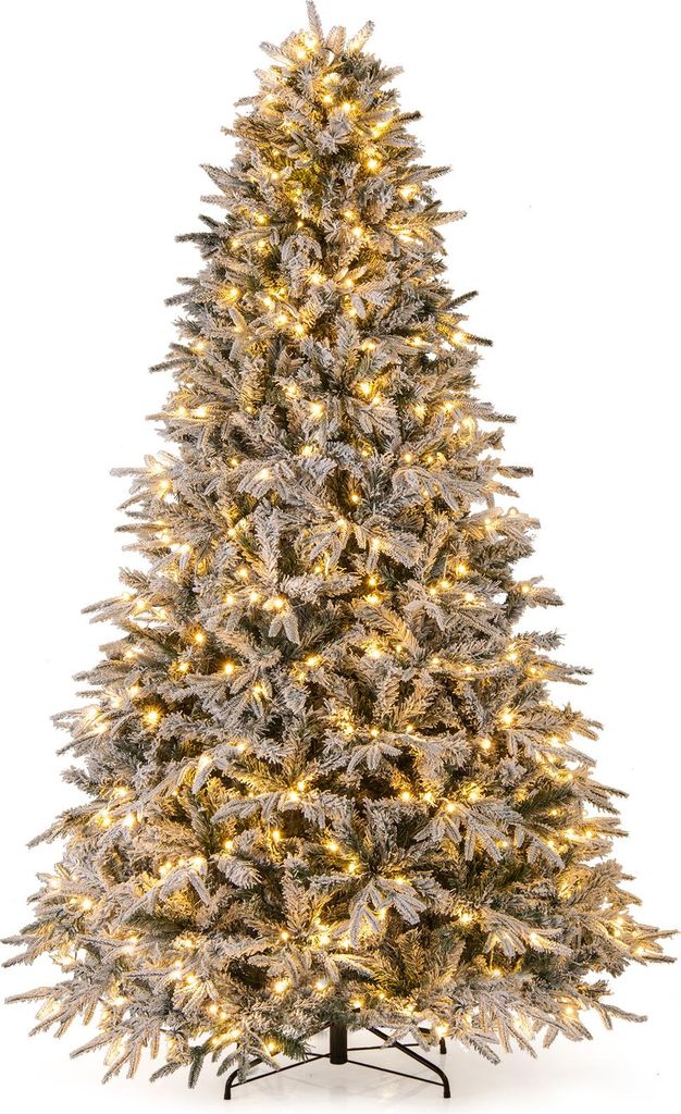 COSTWAY 240cm Künstlicher Weihnachtsbaum mit Schnee， Produktbild 