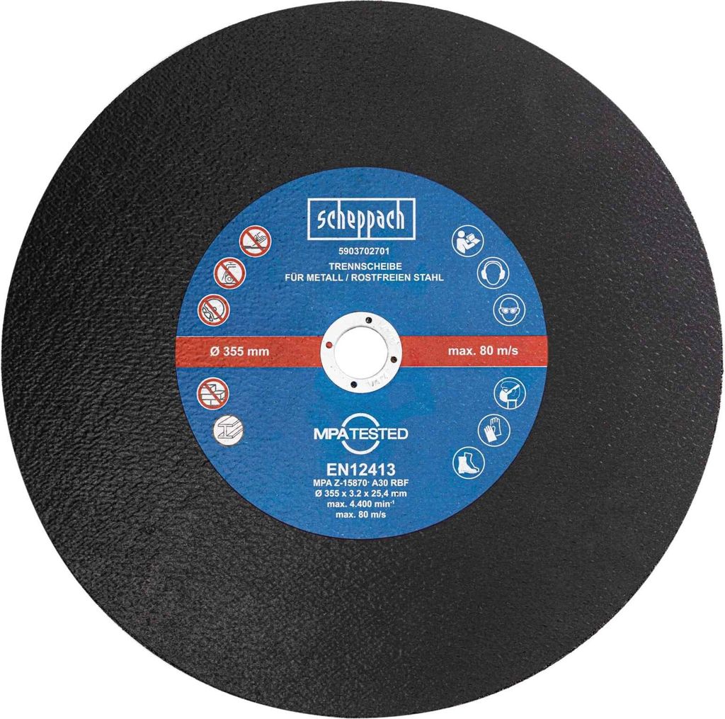 Scheppach Trennscheibe Metall Ø 355 x 25.4 mm