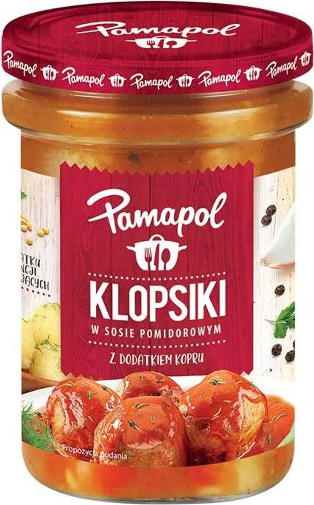 Pamapol "Klopsiki" Putenbällchen in Tomatensauce 500g