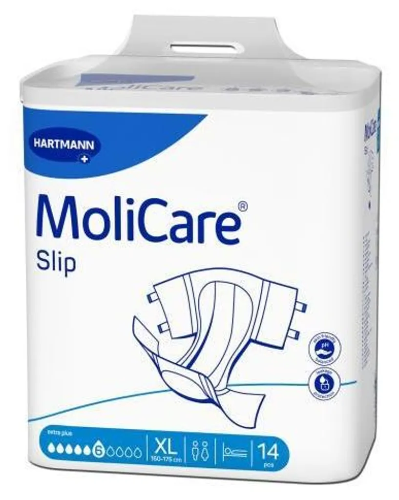 Slip Incontinence 6 Gouttes MoliCare Extra Hartmann - 14 Changes - 2