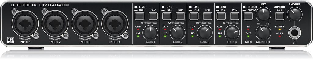 Behringer UMC404HD: Audio-interface voor opname Productafbeelding 