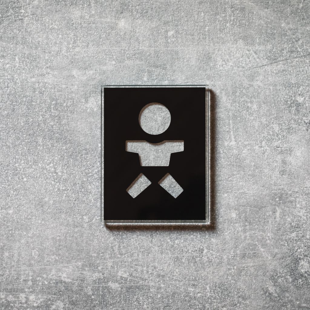 Keilbach Piktogramm picto.baby.glass.black 7x9cm