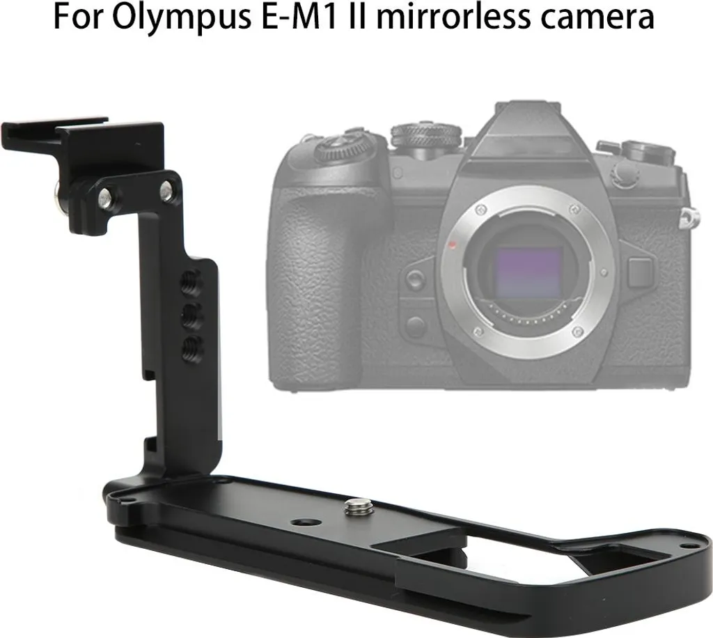 Support de poignée Plaque L pour Olympus E-M1 II avec Interface Arca - 5
