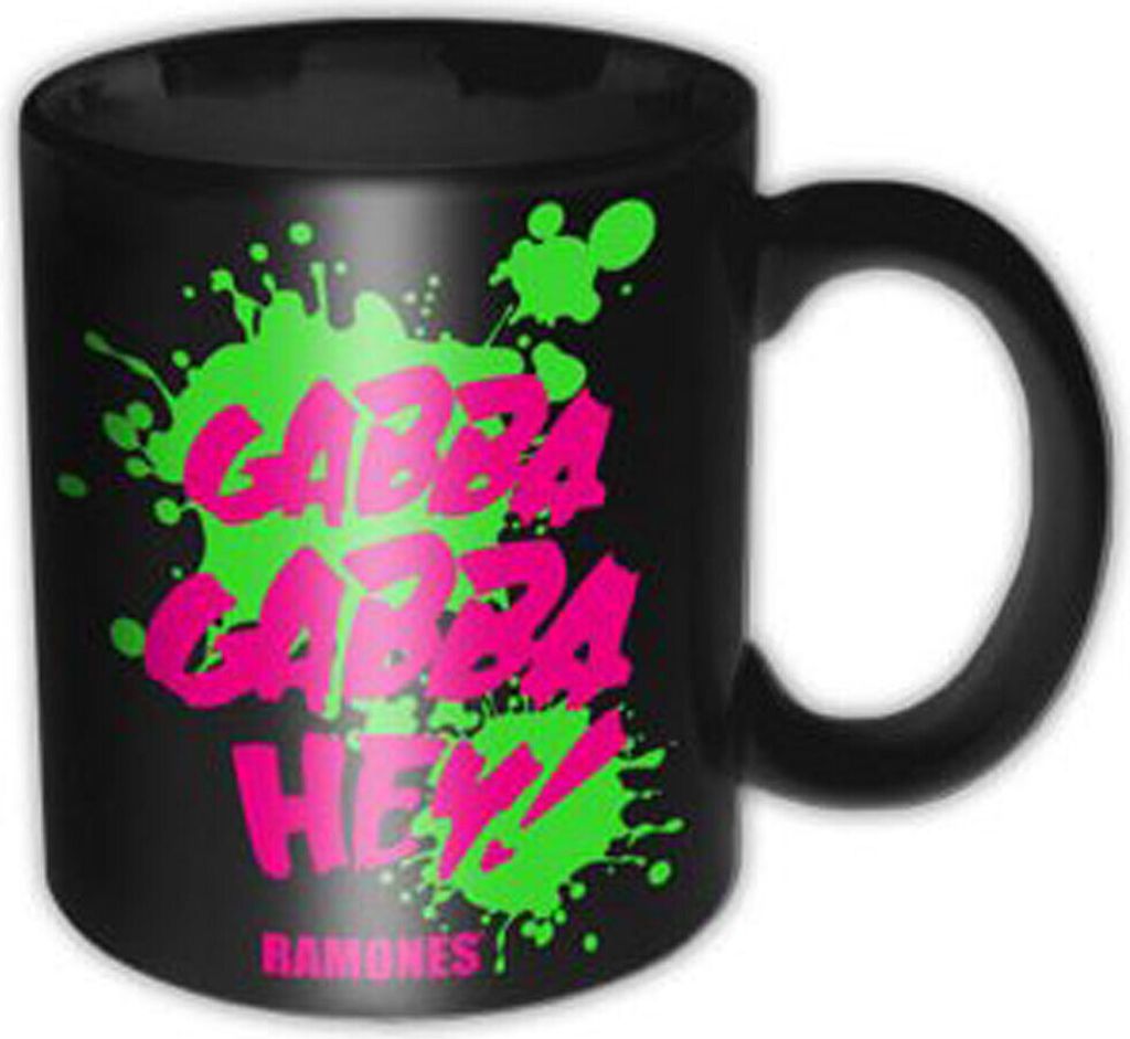 Ramones, The - Lizenz Tassen - Gabba Gabba Hey + Zusätzlich: 1 Lizenz Keramik Tasse - Größe Ø8,5 H9,5 cm