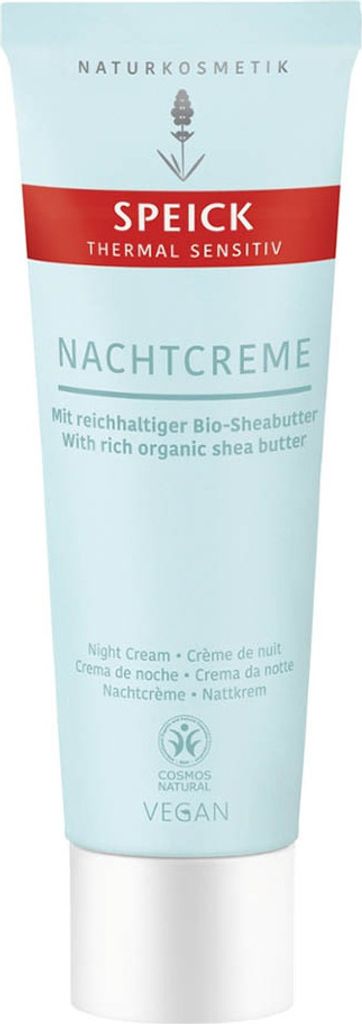 Speick Thermal Sensitiv Night Cream, Nachtcreme, Frauen, normale Haut, Gesicht, Feuchtigkeitsspendend, Schutz, 50 ml