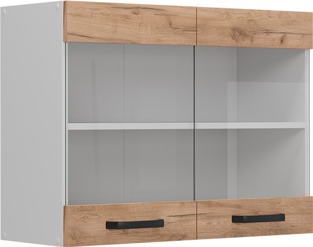 Mobile da cucina in vetro Vicco R-Line Rovere dorato 80 cm, Immagine del prodotto 