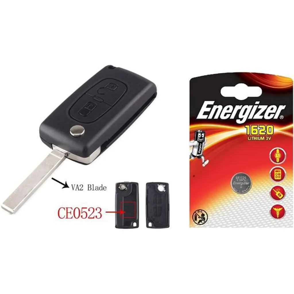 Coque de Clé VA2 CE0523 ENERGY01 - Matériau ABS Résistant et Design Ergonomique