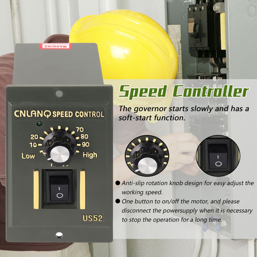 400W AC220V ABS Speed Controller Motorgeschwindigkeiten Pinpoint-Regler Steuergerät mit Kontrollleuchte