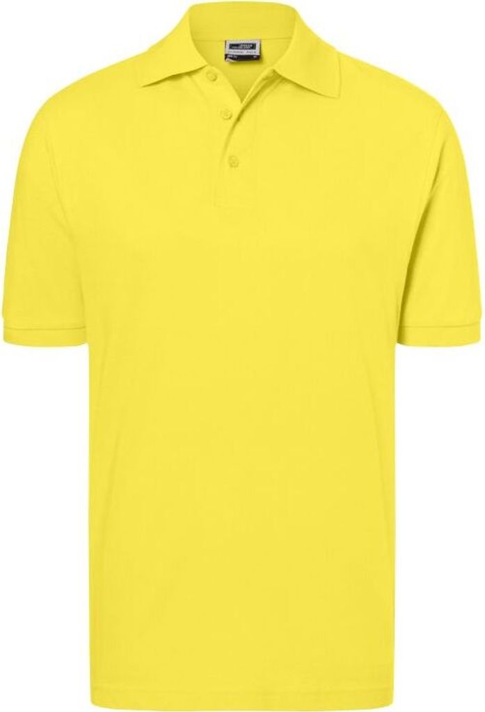 Hochwertiges Polohemd mit Armbündchen yellow, Gr. 3XL