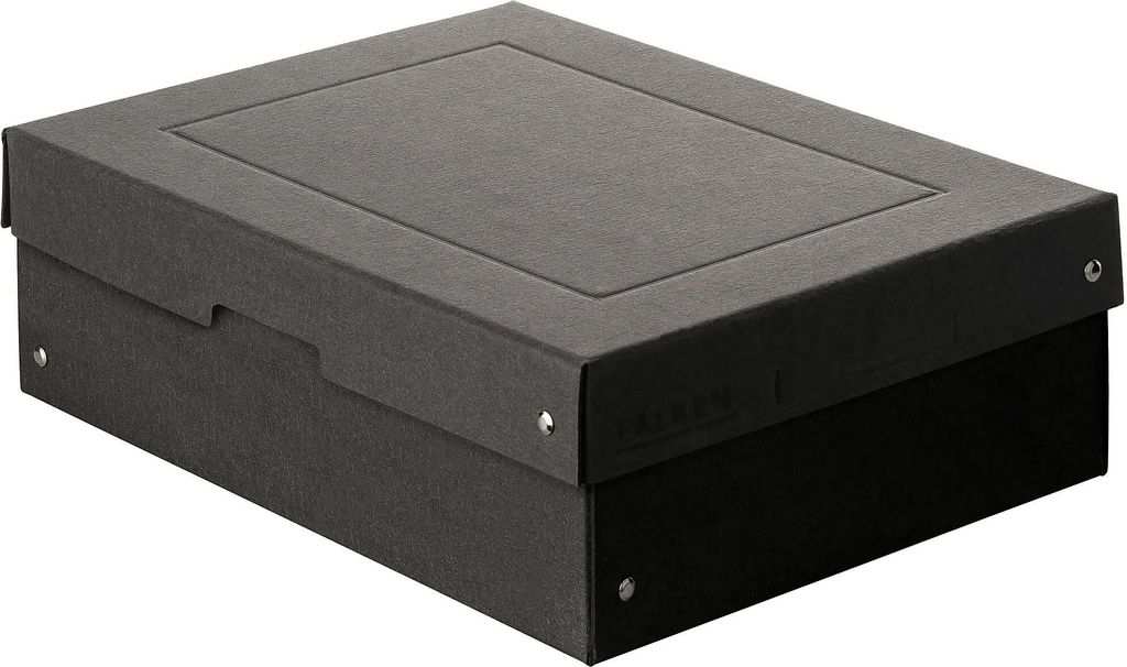 Falken 5x PURE Box Black DIN A4, Füllhöhe 100 mm schwarz - Produktbild 
