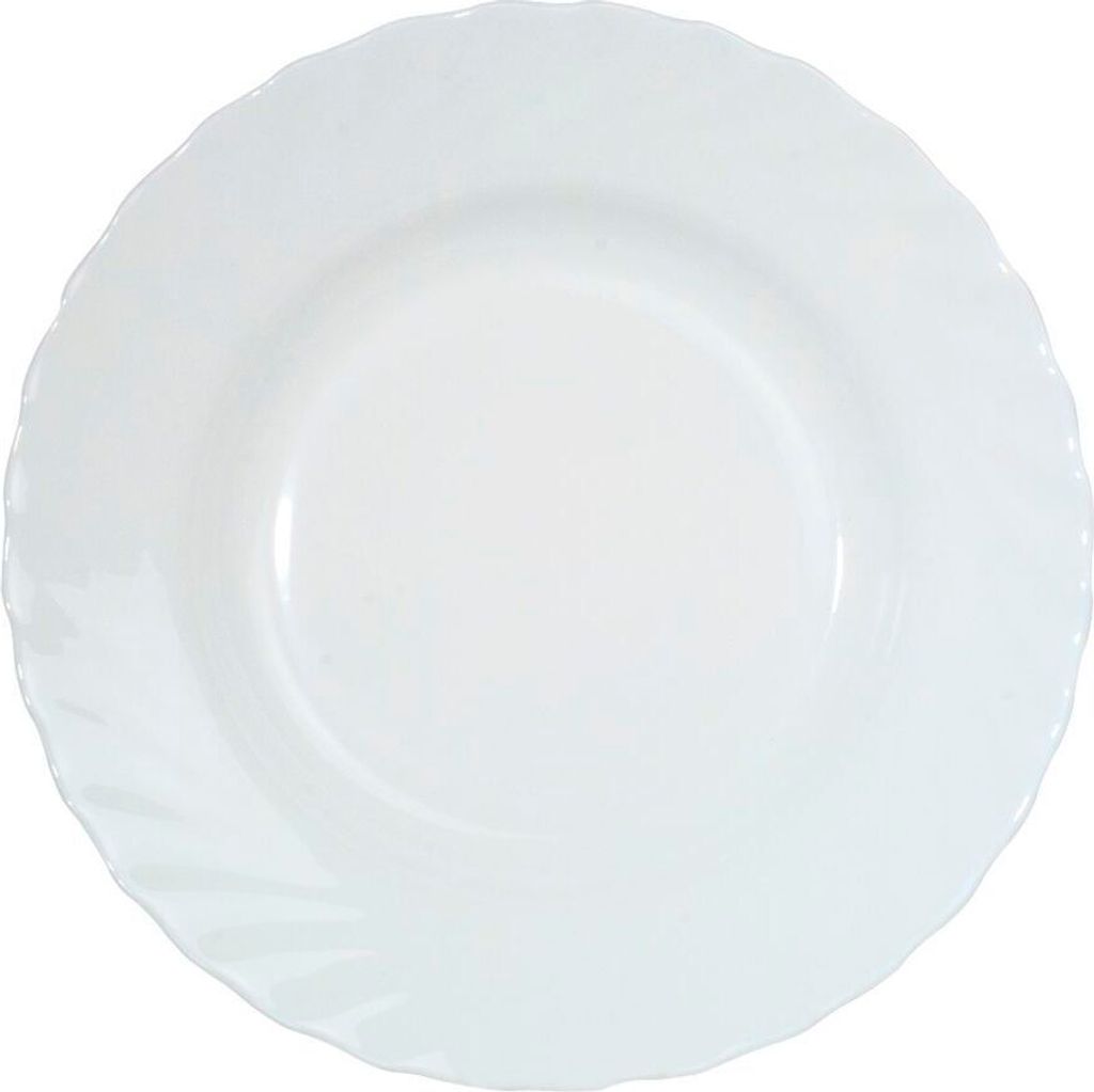 Arcoroc Trianon Suppenteller Set | 6 Stück 22,5cm | Opal Glas