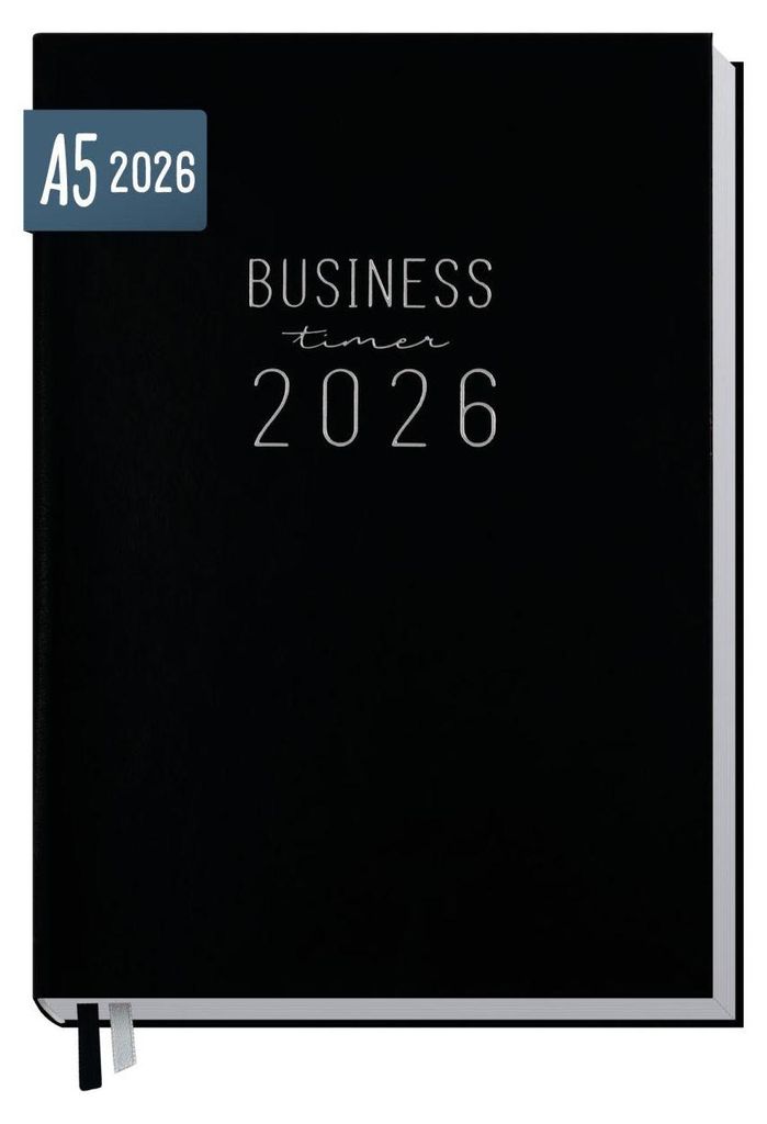 Business-Timer 2026 / A5 / Schwarz / Häfft-Verlag Produktbild 