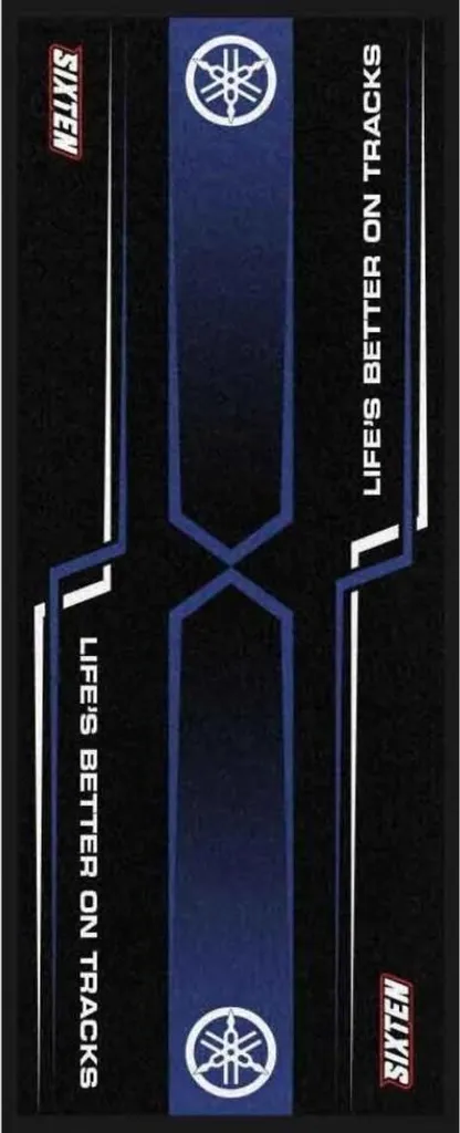 Tapis Environnemental Moto Yamaha Racing 95x240 cm Lavable en Europe
