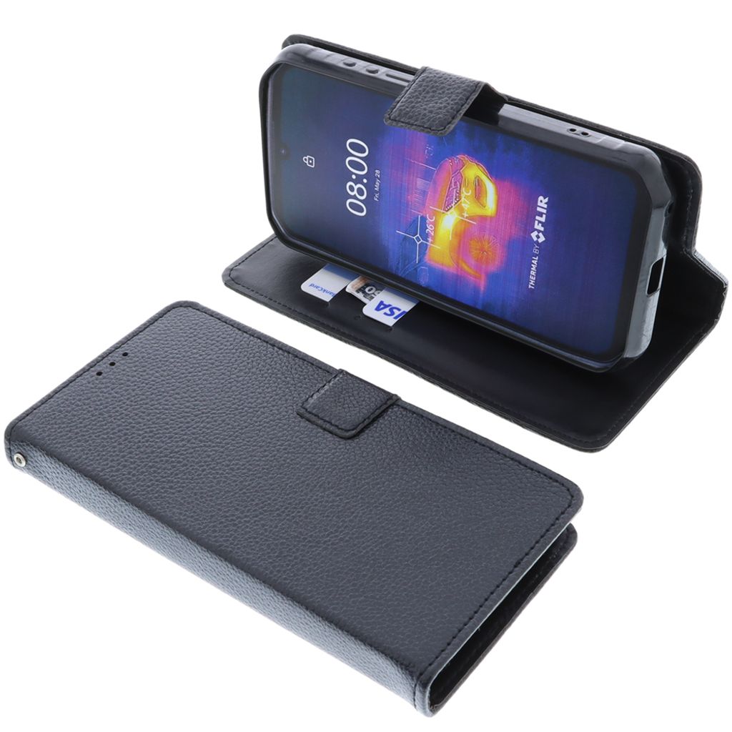 foto-kontor Tasche kompatibel mit Ulefone Armor 11 / Armor 11T Book Style schwarz Schutz Hülle Buch