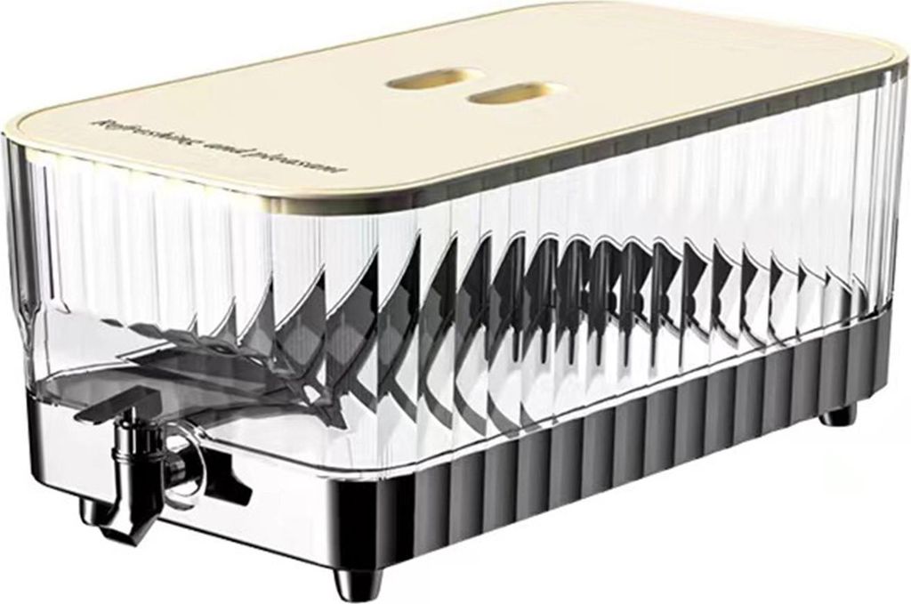 Kühlschrank Getränkespender Hochtemperaturbeständiger kaltes Wasserkessel mit Wasserhahn für Kühlschrank 5.3L