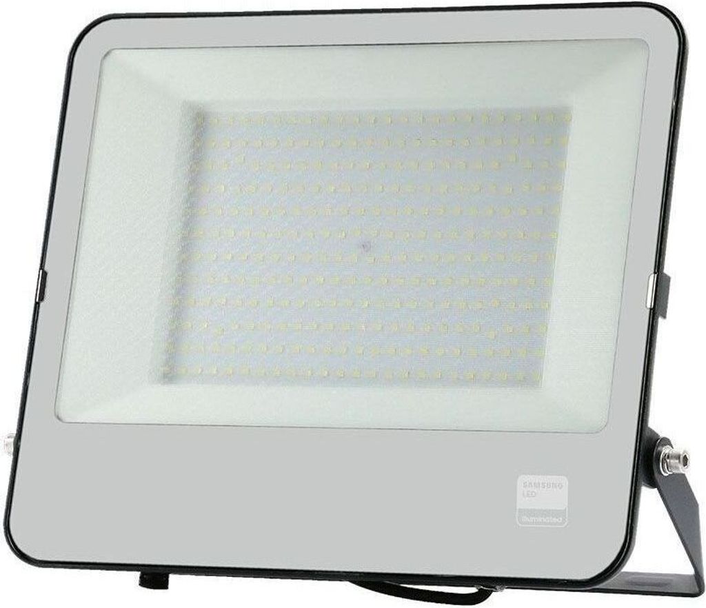 LED-Scheinwerfer - Samsung - IP65 - Schwarzes Gehäuse - 1 Meter Kabel - 200 Watt - 17540 Lumen - 4000K - 5 Jahre