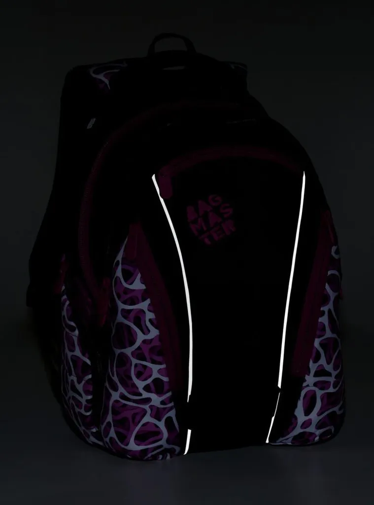 Bagmaster Zaino per studenti BAG 9 C VIOLA/BIANCO/NERO - 9