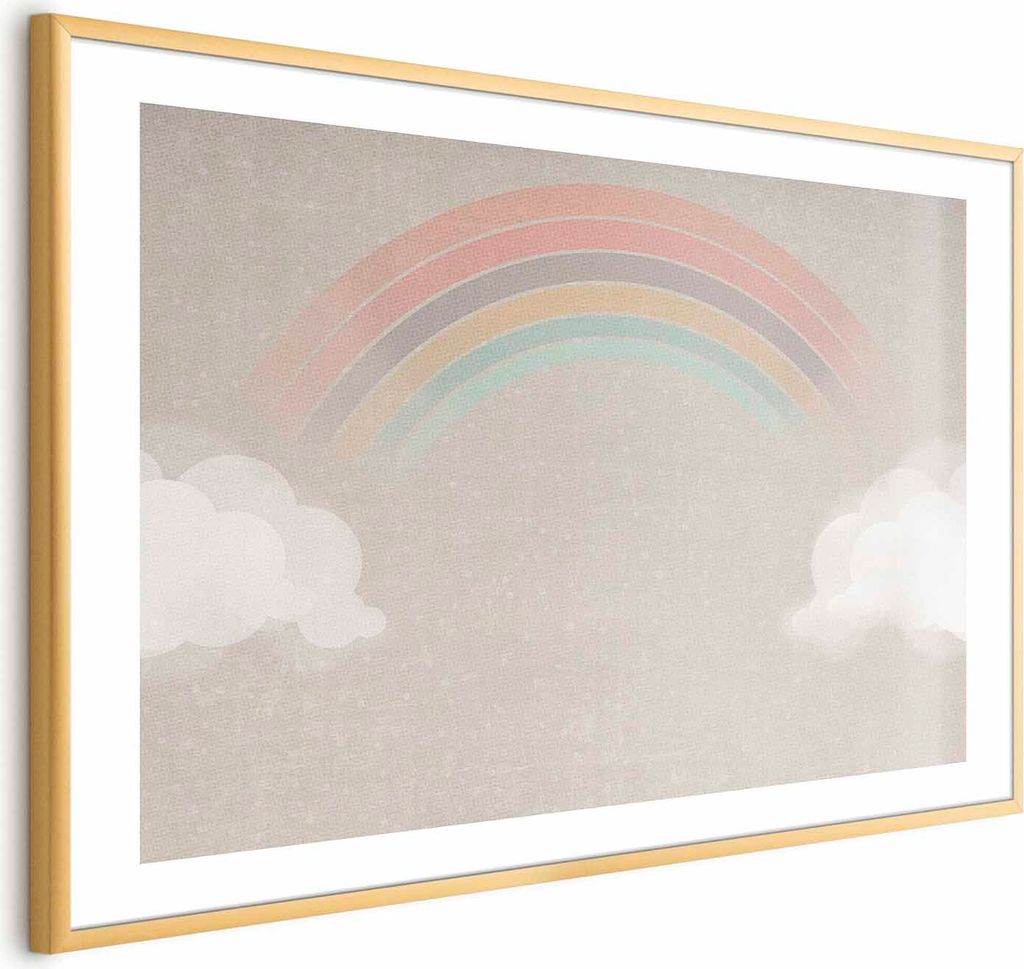 Posterpapier Poster - Rainbow in the Rain 90x60 cm Für Kinder e-A-10137-ao-a