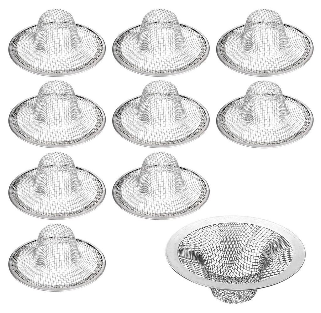 10 kusů nerezové sítko na vlasy, 7 cm - jemné oky, Obrázek produktu 