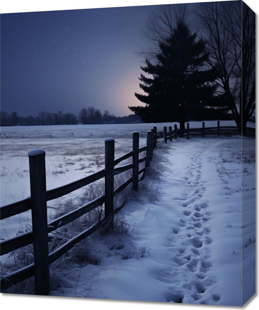 Bild 50x60cm Ruhiges Licht des Winters